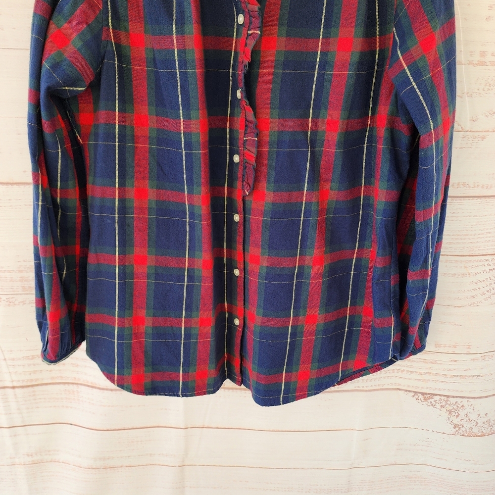 Trovata Birds of Paradis Plaid Flannel Shirt - Picture 13 of 15